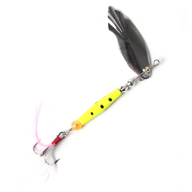 TCE 10g 12cm fishing bait metal spoon lure hard with feather spoon lure metal, Yellow
TCE 10g 12cm fishing bait metal spoon lure hard with feather spoon lure metal, Yellow