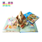 Best selling pop up books, printing coloring 3D books for kids