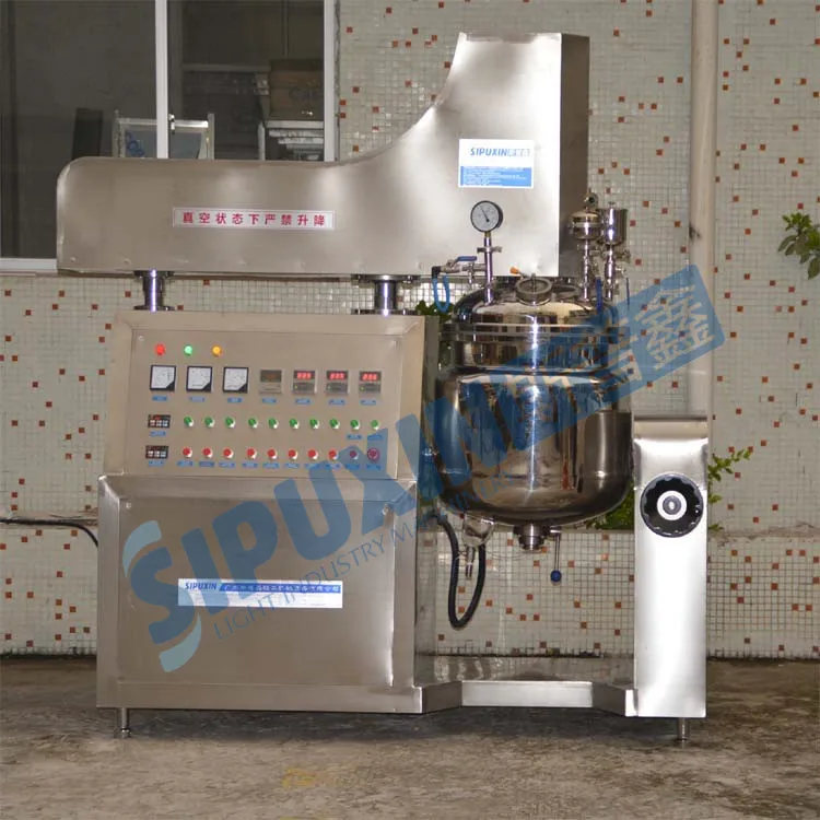 100L lab test vacuun emulsifier (5)