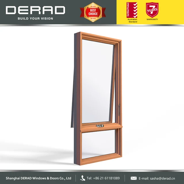 German Hardware New Design Luxury Aluminium Clad Wood Awning Window