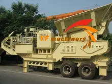 America hot sale copper and gold used mobile rock crusher