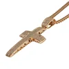 CZ Micro Paved Gold Cross, Dubai gold cross pendant Sets