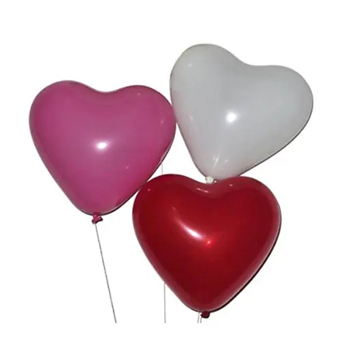 18 pulgadas descuento blanco/rosa/rojo foil helio globos de corazón para al por mayor