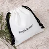 High Quality Custom LOGO Cotton Dust Bags with Rope for Hats Clothing Hair Handbag Gift Shopping Packaging Drawstring Pouch