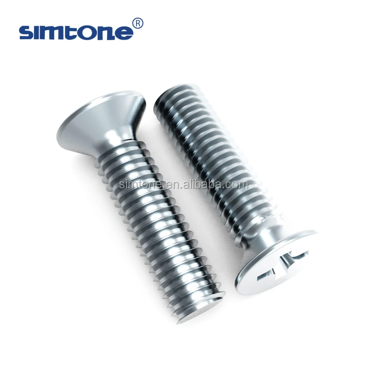 Din965 6 8 Grade Galvanized Steel Machine Bolt Phillips Countersunk Head Screw Size M8 M10 And More Buy Csk Bolt Countersunk Bolts Galvanized Bolts