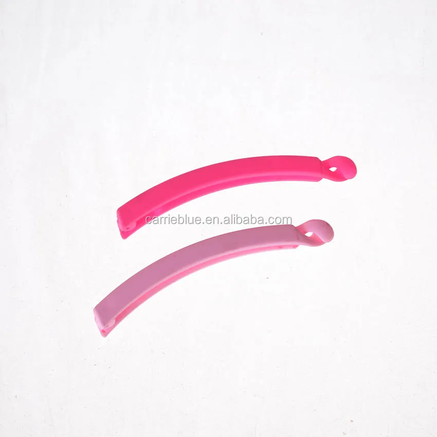 Length Thin Banana Clip Banana Shaped Plastic Clolrful Fine Hair