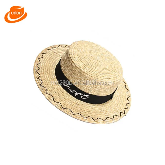 straw weaving fedora hat wide brim summer beachprotection sunhat