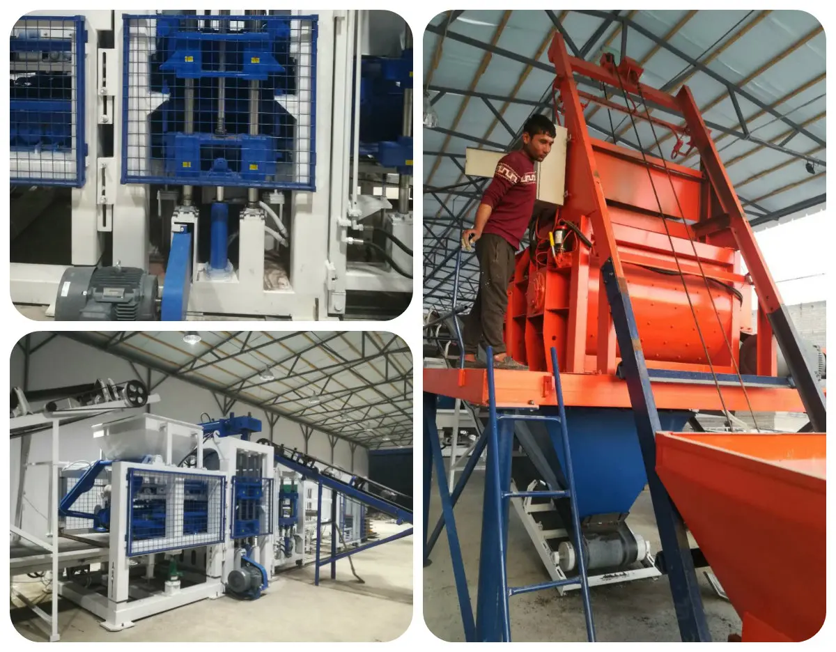 QT8-15 automatic hollow blocks maxi stock solid brick block making machine in south africa