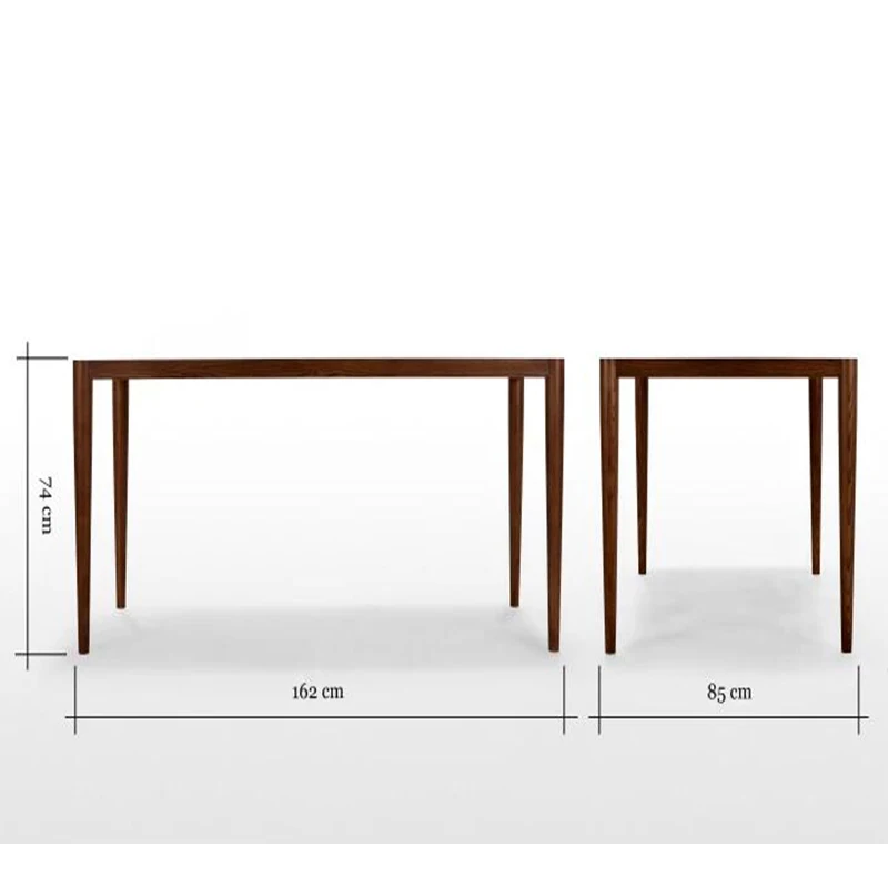 Scandinavian solid wood oak dining table