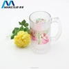 2018 new design glass beer cup mug beer steins for sublimation printing