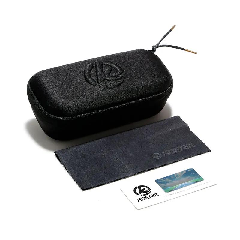 KDEAM Sunglasses Case EVA Zipper Box Cotton Pouch Cleaning Cloth Retail Package, As photo show
KDEAM Sunglasses Case EVA Zipper Box Cotton Pouch Cleaning Cloth Retail Package, As photo show