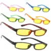 Men Women Night Day Vision Driving Slim Glasses Bad Weather Yellow Lens Sunglasses MY12