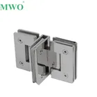 Stainless Steel Glass Door Hinge T Shape 3 Ways Glass Connector