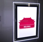 crystal led lightbox Double side acrylic Led light box led sign boards , magnetic lightbox