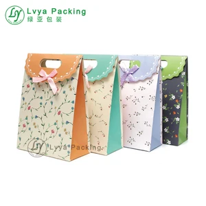 cartoon baby gift high quality packing die cut paper bag