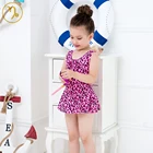 Fashionable Bikini Baby Kids Young Girl Leopard-Print Sweet Swimsuit Beachwear Photo