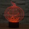 Smart Touch Pumpkin 3D LED 7 Colors Change Halloween Pumpkin Night Lamp