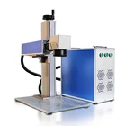 3d color printed fiber laser marking machine for metal/plastic/tag/key chains/pen