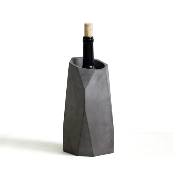 High Quality Custom Concrete Single Decorative Wine Bottle Holders