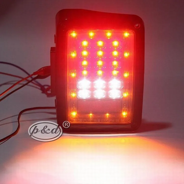 New products 16w cre e led tail light for Jeep wrangler with Running Turn Brake Reverse fuction