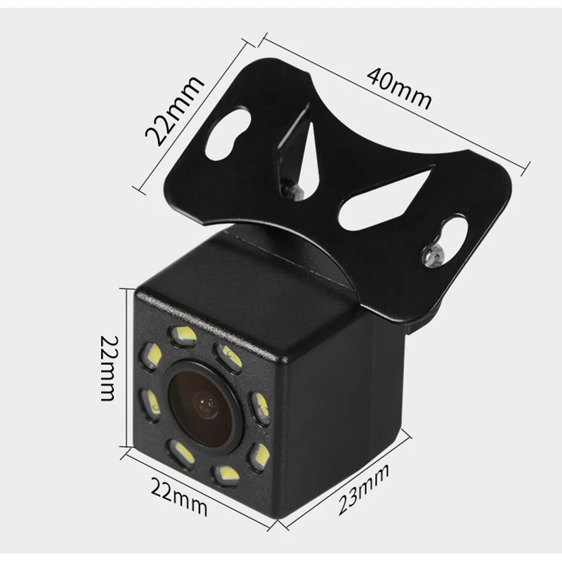 8 LED Ligths Night Vision Car Rearview Camera (7)