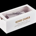 Custom made small cake packaging paper printed gift box with window