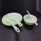 100% Biodegradable Compostable PLA Tableware Set CPLA Dinnerware with Heat Resistance