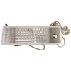 High Quality industry stainless steel vandalproof metal keyboard with trackball