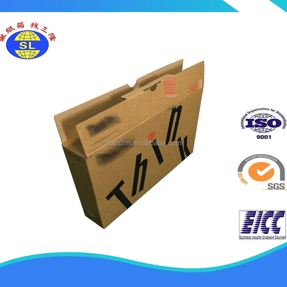 custom corrugated kraft cardboard paper carton box for laptop