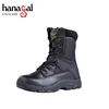 Rubber outsole safety boot man,full grain leather tactical boots
