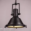 Electroplate color Decorative Vintage Chandelier Inddustrial Cage Edison Bulb Hanging Lamp Black Rust Metel Pendent Lighting
