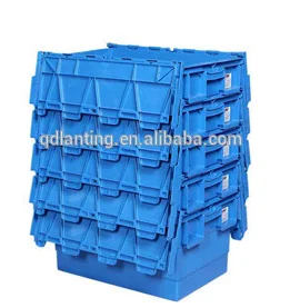 nestable plastic moving box warehouse storage plastic box