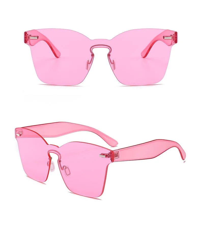 Newest High Quality Women Rimless Sunglasses lens Square Oversized Transparent Frameless Sunglasses
Newest High Quality Women Rimless Sunglasses lens Square Oversized Transparent Frameless Sunglasses