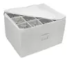 Deluxe Quilted Case Protecting Transporting Wine Glass champagne Flutes Stemware Storage Chest