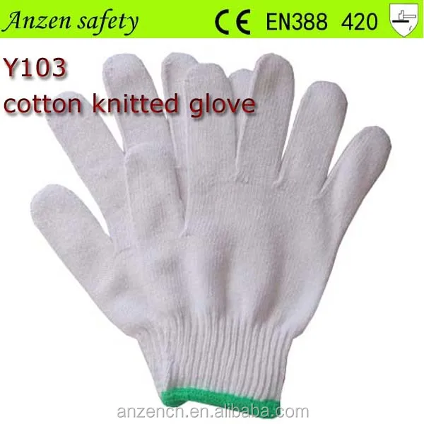 high quality cotton terry driving work glove
