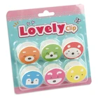 Licheng LP401 Custom Plastic Clips, Promotional Round Colored Plastic Stationery Clip