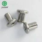 Male and Female Stainless Steel Screw Flat Head Torx Nail For Account Nail Book
