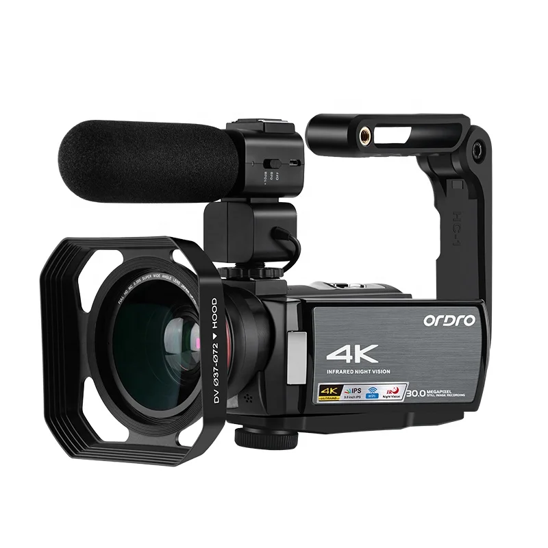 4 4k ビデオカメラ AE8 超 HD WIFI デジタルビデオカメラ赤外線ナイトビジョン/IR IPS スクリーン 4 4k ビデオカメラ