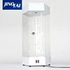 Hexagonal case cell handphone cabinet plexiglass rotating led light mobile display phone showcase