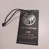 Custom gold silver red foil thick swing hang tag