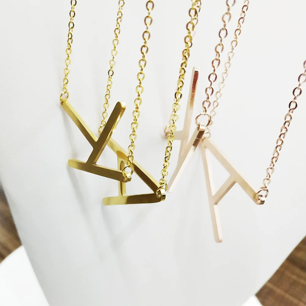 Quality Stainless Steel Initial Letter Pendant Necklace Jewelry for Women, Silver/gold/rose gold
Quality Stainless Steel Initial Letter Pendant Necklace Jewelry for Women, Silver/gold/rose gold