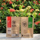Biodegradable stand up pouch dry food brown kraft paper bags food packaging ziplock bags