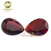 garnet pear cut precious glass stones,glass gems for jewelers