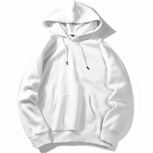 

2019 Hot Sale Plain White Pull Over Hoodies Men Accept Custom 3d Printed Sweatshirts For Men Factory, Customized color