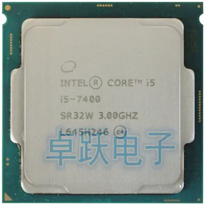 Intel Core i5 7 series Processor I5 7400 I5-7400 CPU LGA 1151-land FC-LGA  14 nanometers