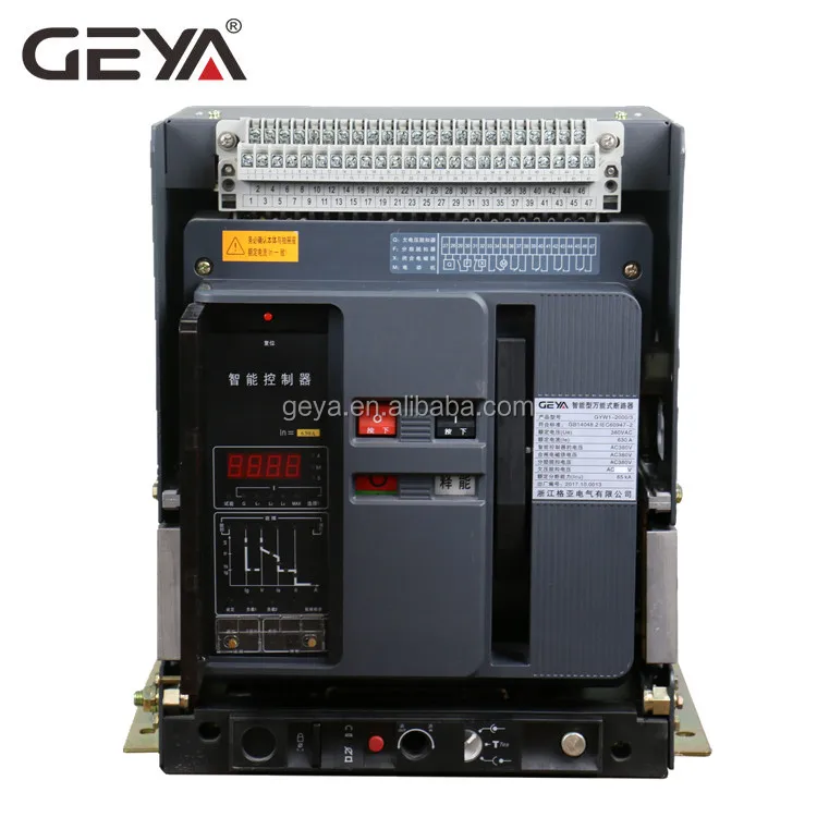 GEYA GYW1 Hot Sale Drawer Type ACB up to 6300A 690VAC DW45 Air Circuit Breaker Parts Price