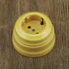 retro ceramic schuko socket with two body parts,porcelain wall socket for Russia Spain
