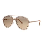 KUAN FASHION Brand Manufacturers 2019 Custom Designer Matel UV Sunglasses Aviation Pilot Sun Glasses For Men Women