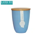 wooden lid frosted fancy soy wax candle making candle jars wholesale