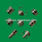 stainless steel quick coupling dust cap and rubber hose end